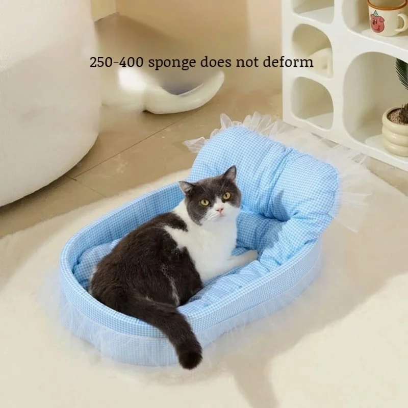 Teddy Small Dog Kennel Bed Removable Soft Sofa Bed Pet Cat Kennel Bed