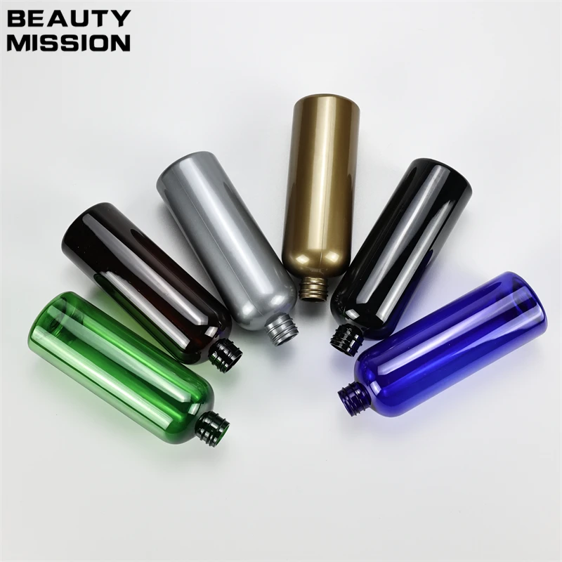 300ml X 20 Golden Empty Round Shoulder Plastic Bottle With Trigger Spray Pump For Flowers Water Mist Sprayer Beauty Salon Tool