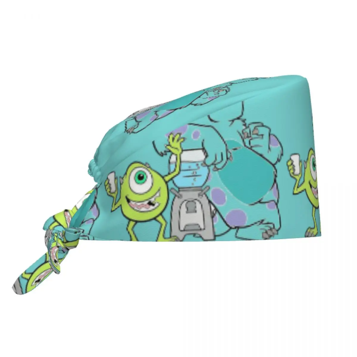 Custom Monsters University Anime Medical Staff Scrubs Hat Unisex Doctor Nursing Surgical Cap Scrub Caps