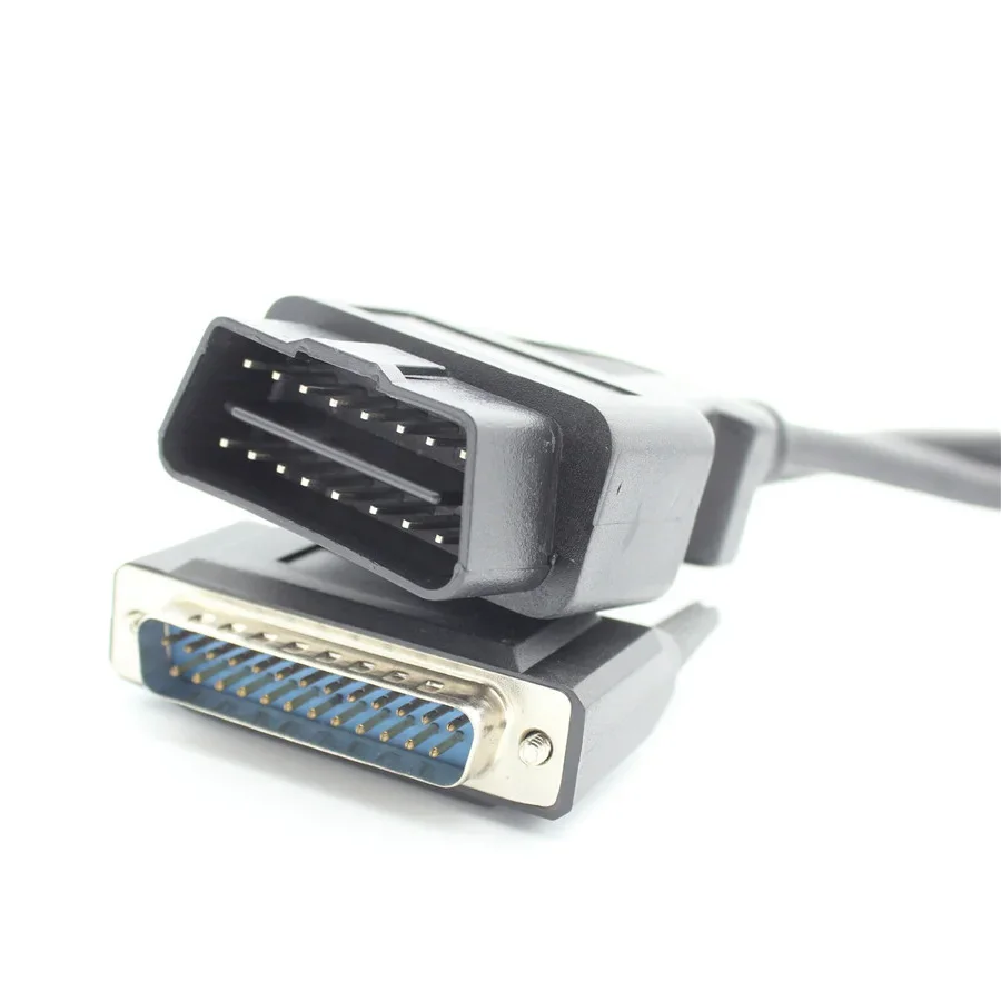 

OBD2 16-контактный разъем «папа» на 25-контактный разъем OBDII адаптер автомобильный удлинитель основной кабель для инструментов программатора ключей SBB