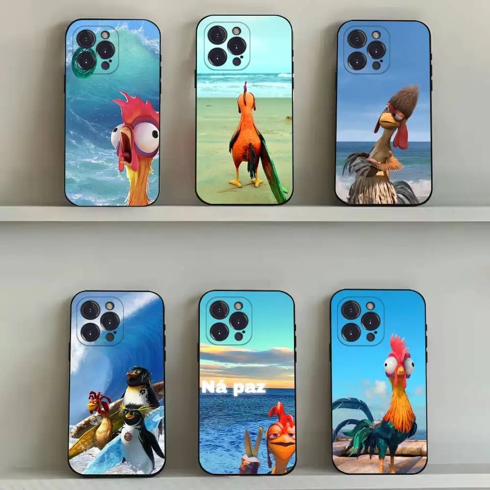 J-Joao F-Frango J-Joe Chicken Capa de telefone para iPhone 16,15,14,13,12,11,Pro,Max,Plus,X,XS,SE4,E,Mini, capa preta macia