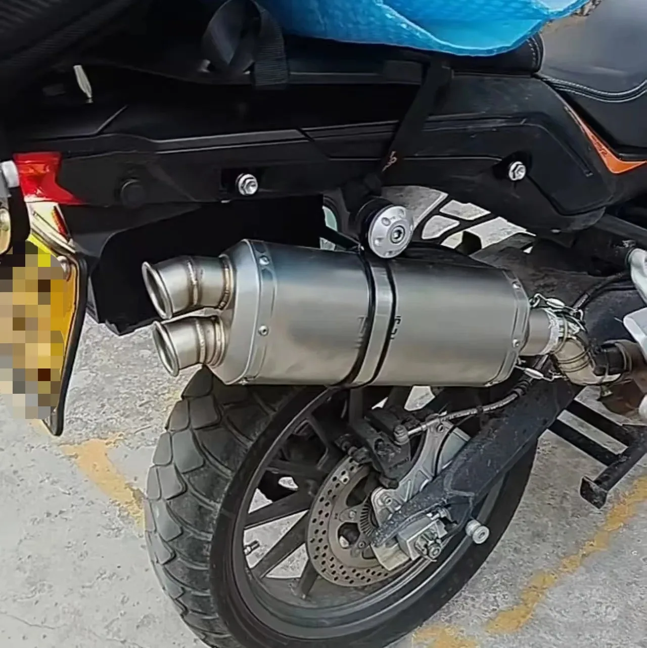 For Benelli TRK502X 2019 2020 2021 502X TRK Escape 51MM Slip On Motorcycle High Position Exhaust Pipe With Muffler Link Pipe