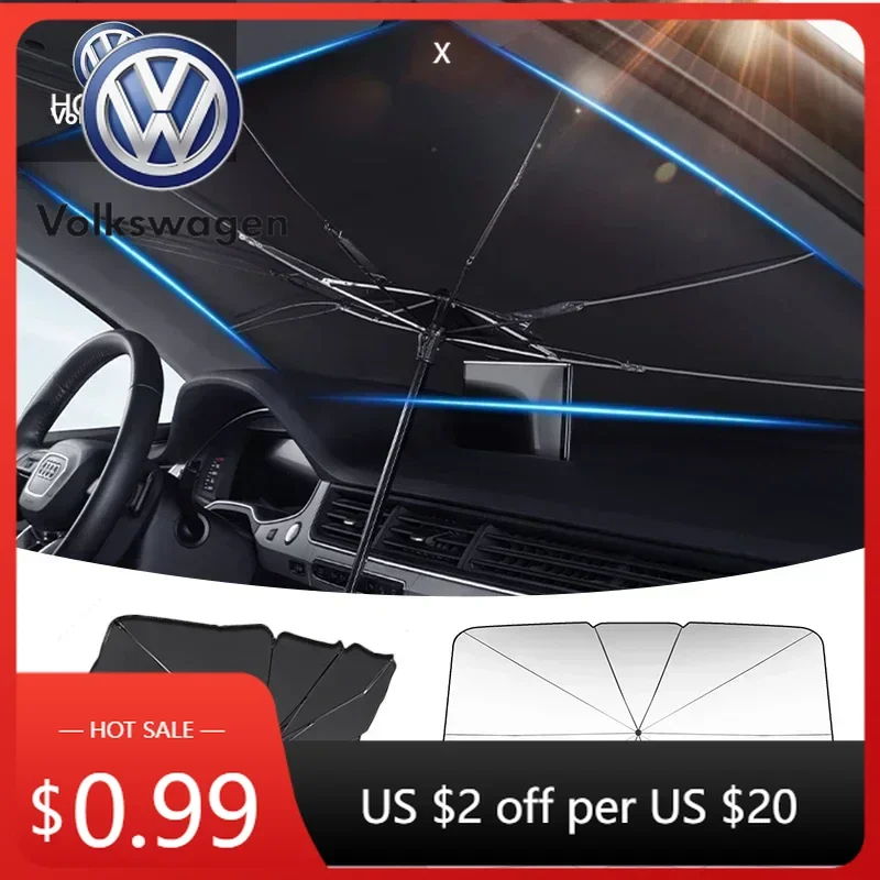 

Солнцезащитные козырьки на лобовое стекло для автомобилей Volkswagen VW 2025 года, накладки на передние окна для Volkswagen VW Golf 4 5 6 7 MK4 MK5 MK6 M