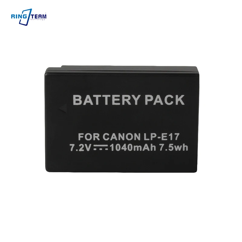   حزمة بطارية Canon LP-E17 LP-E17 متوافقة مع Canon EOS Rebel T6i,T6s,T7i,750D,760D,8000D,Kiss X8i