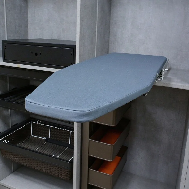 Modern Folding Ironing Board Cloakroom Scalable Rotation Iron Boards Hidden Ironing Board in The Wardrobe Useful Home Products