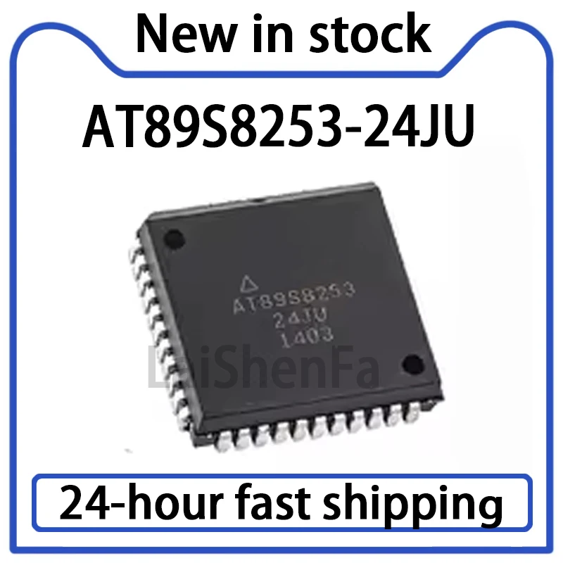 1PCS AT89S8253-24JU AT89S8253 PLCC44 Microcontroller Brand New Stock