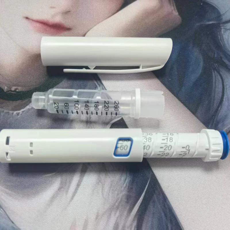 Disposable injection pen for insulin and growth hormone, high-precision adjustable quantity 1 set of 10 (excluding medication)
