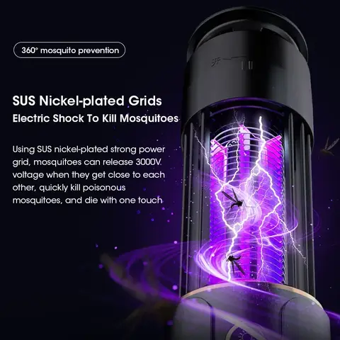 모기 킬러 램프 곤충 플라이 트랩 캠핑 랜턴 Usb 타이밍 전기 모기 스와터 야외 곤충 킬러 구충제