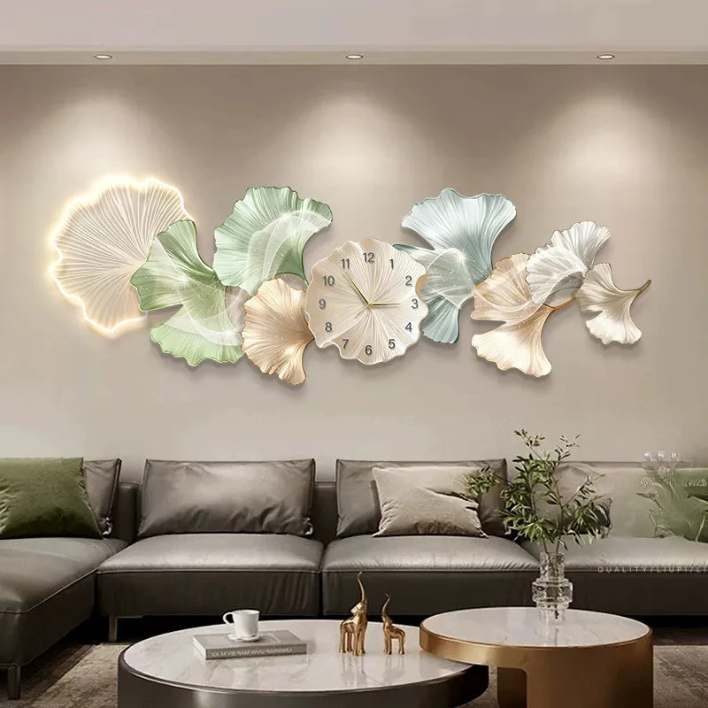 Upgrade Night Light Wall Clock Fashion Unique Nordic Luxury Digital Clock Modern Design Large Relojes De Pared Home Decor Items
