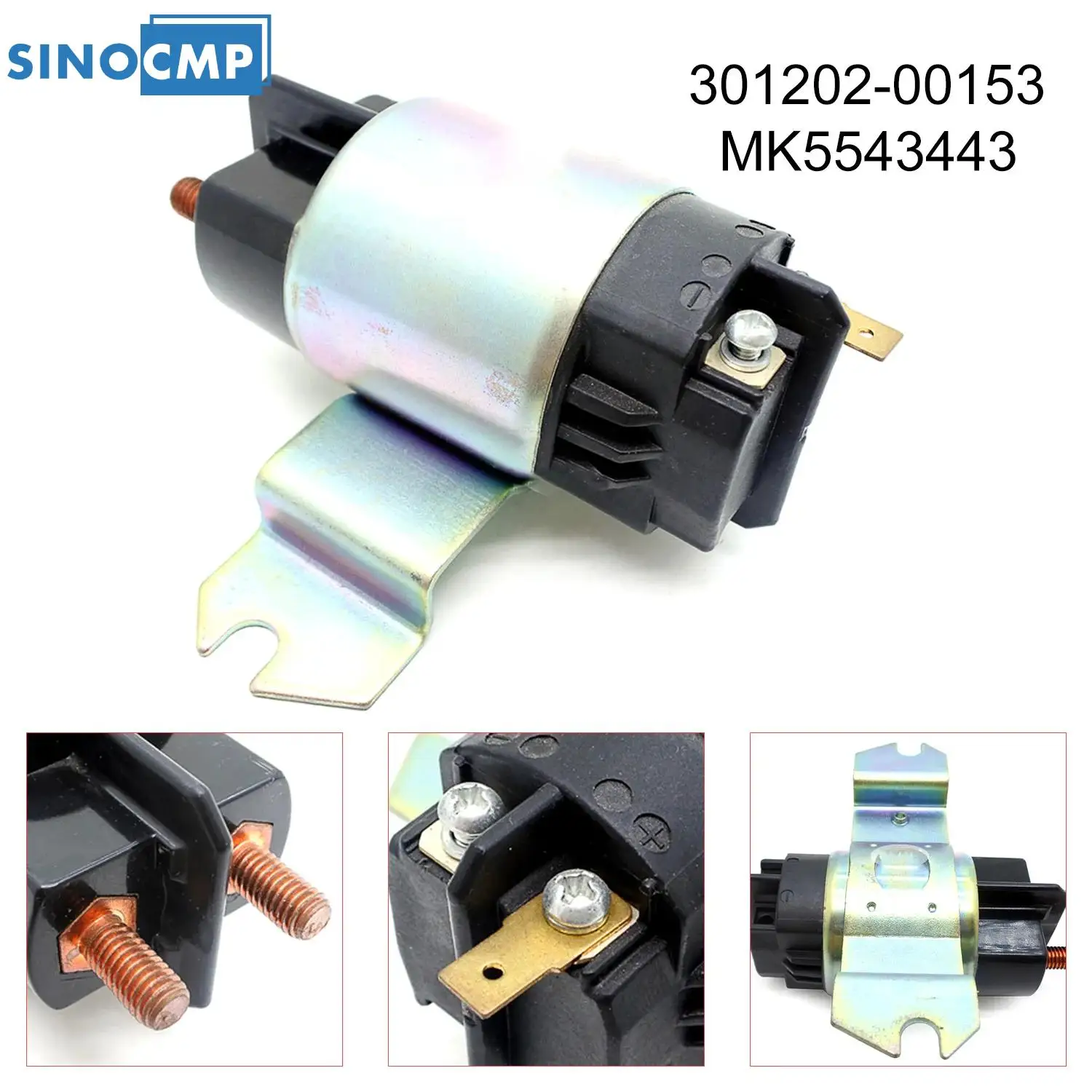 

301202-00153 MK5543443 301202-00087 SINOCMP 1PCS New Excavator Battery Main Switch For Excavator Starter Relay