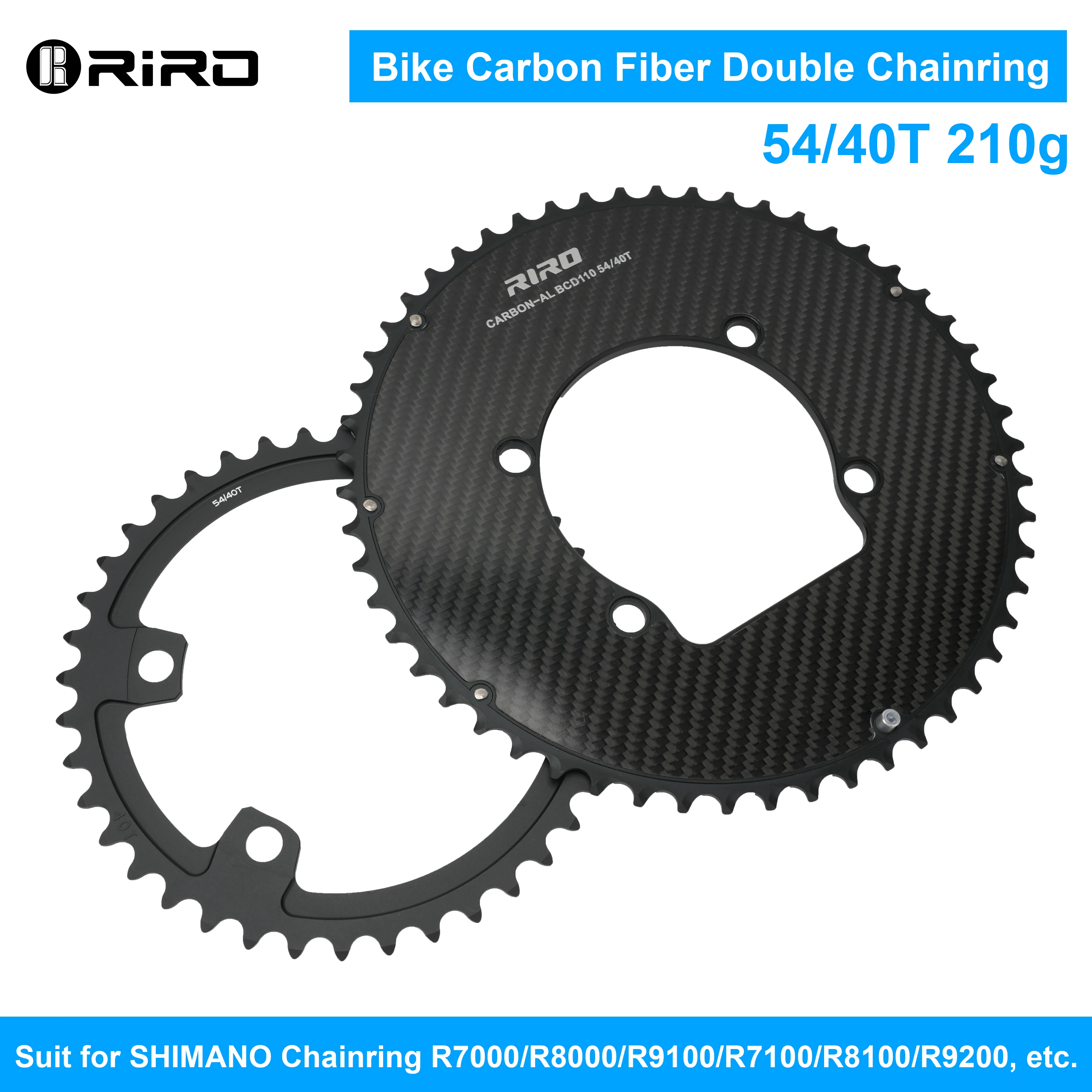 RIRO 110 Bcd Bike Chainring 50/34 52/36 53/39 54/40T Road Bike