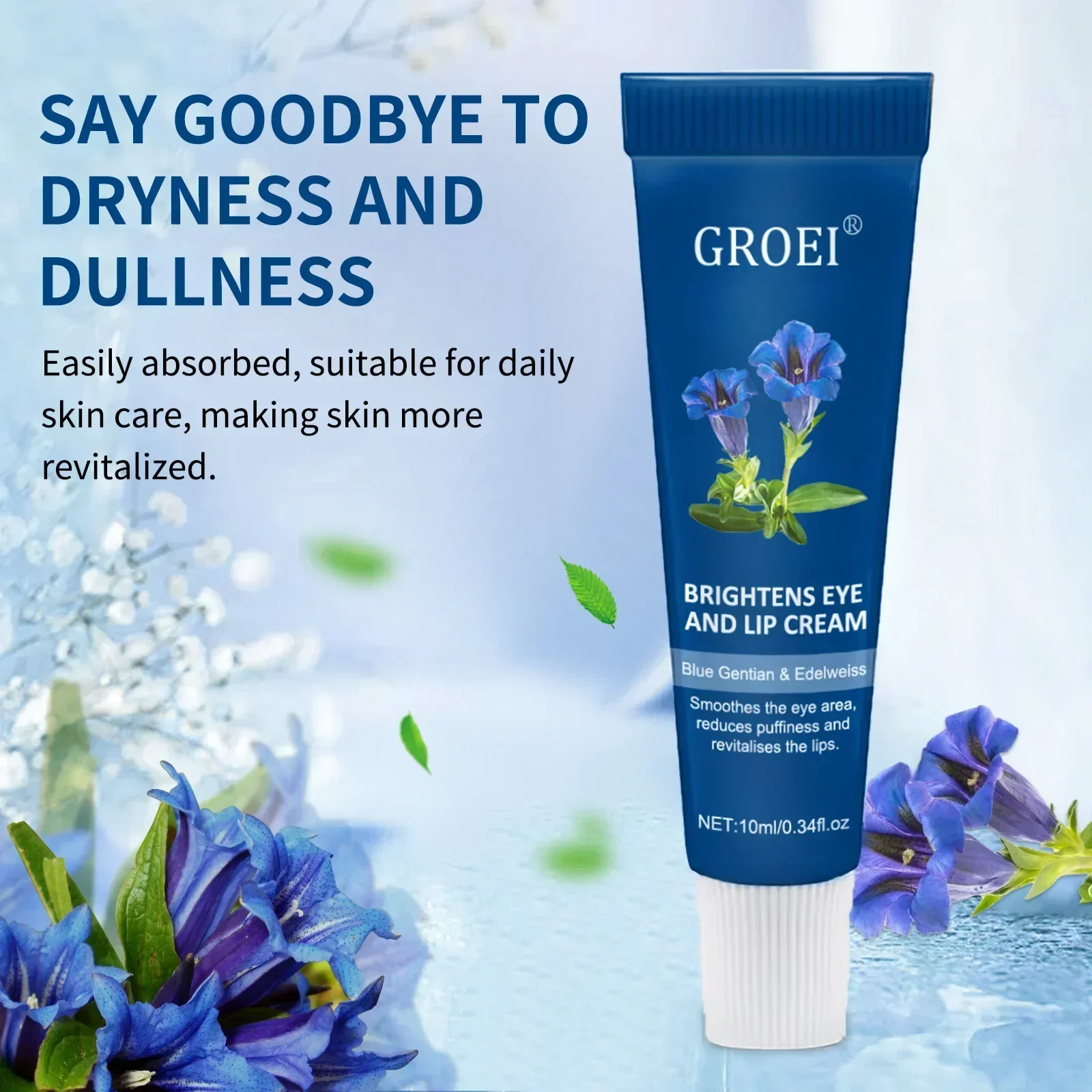 

Средство для глаз и губ с эдельвейсом и горечавкой - успокаивает темные круги и отечность, увлажняет губы и разглаживает мелкие морщины для создания молодого образа.