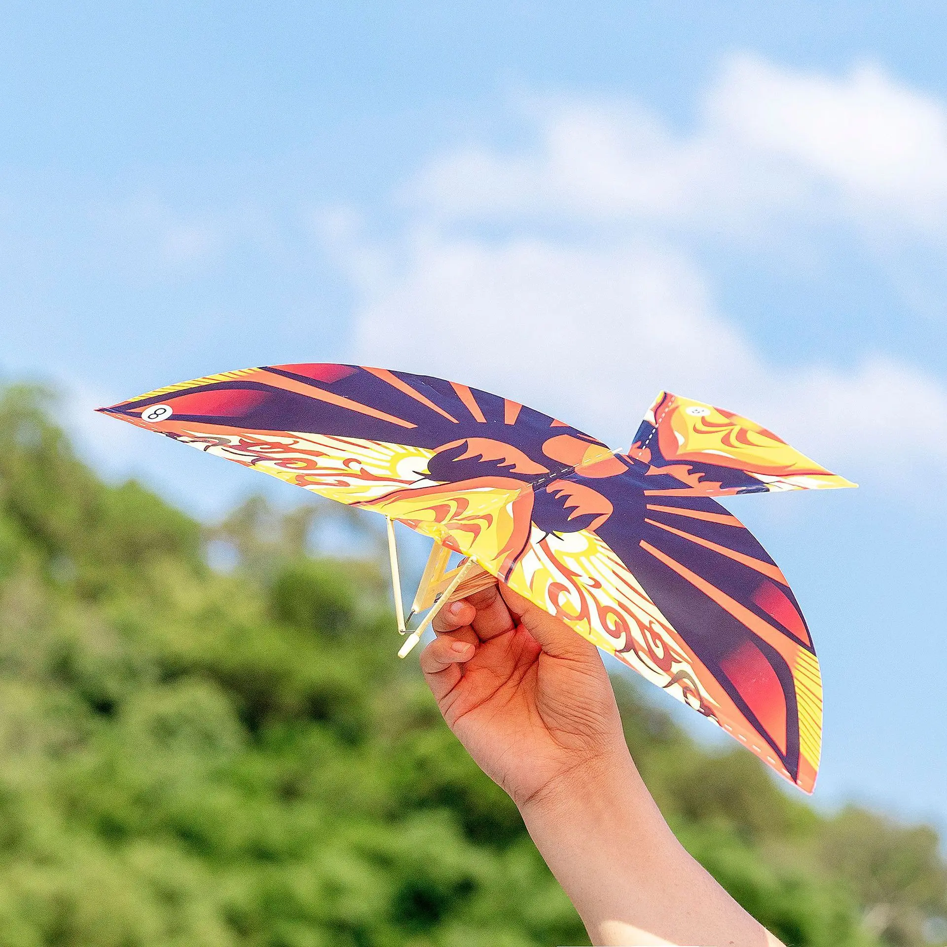 DIY Handmade Rubber Band Power Bionic Air Plane Birds Models Kite Toys for Children Adults Assembly Gift festival Kid gift Toy