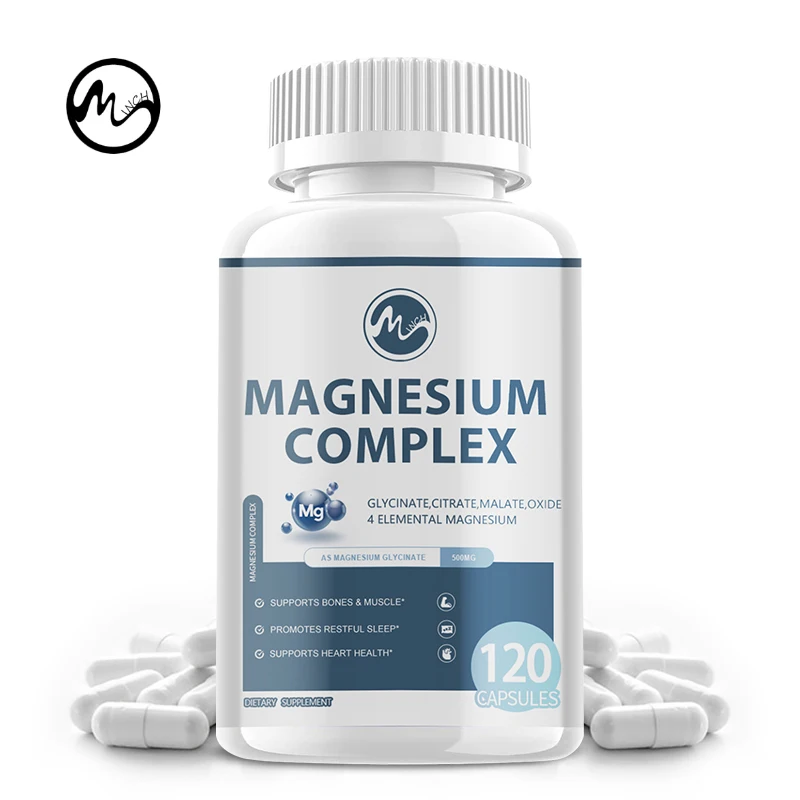 

Minch Magnesium Complex For Muscle, Nerve, Heart & Bone Immune Support, Muscle Relaxation And Stress & Anxiety Relief