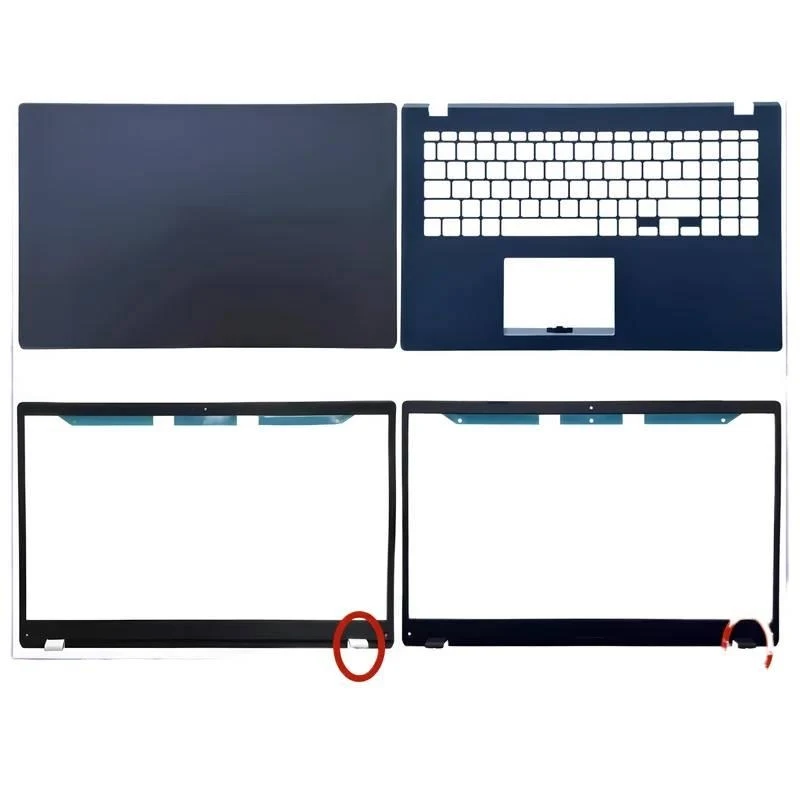Nuevo para ASUS E510 E510M E510MA L510 L510MA, cubierta trasera LCD para portátil, cubierta superior/cubierta frontal/cubierta para reposamanos/carcasa/cubierta exterior