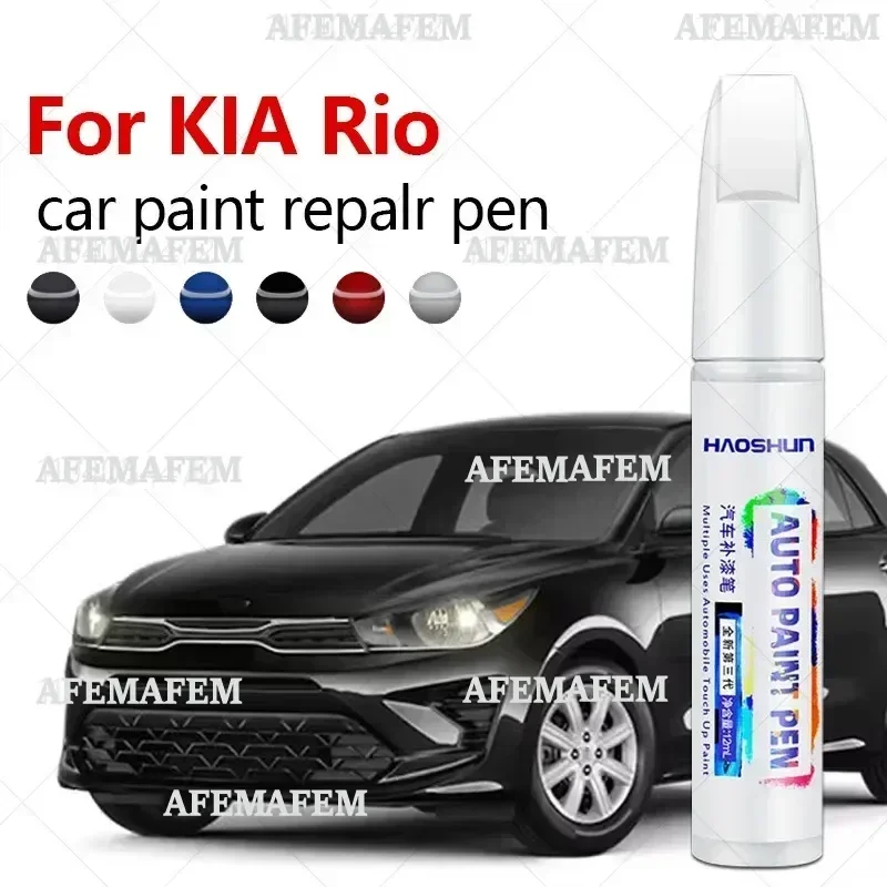 Car Paint Repair Pen Touch Up Scratch Remover DIY Auto Accessories Black White Silver Blue Red For KIA Rio 2000-2025 JB DC UB YB