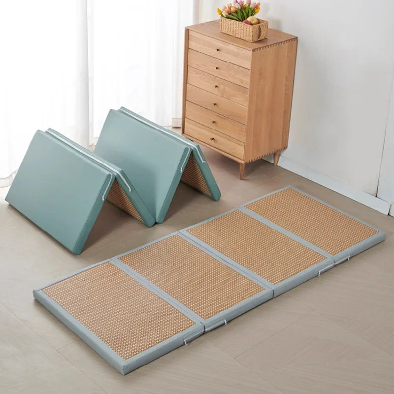 

Japanese Tatami Mat Double-sided Sleeping Mats with Four Fold Design Bedroom Mattress Breathable Coconut Palm Sofa Mattress