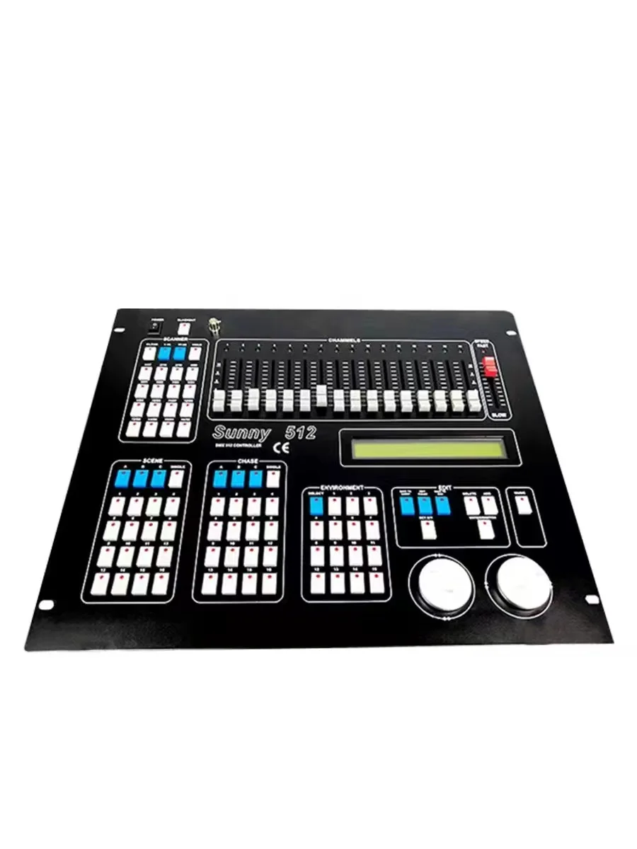 Professional Stage Light DMX Master Console New Sunny 512 DMX Controller With Flycase Package Use For Led Par Beam Moving Head