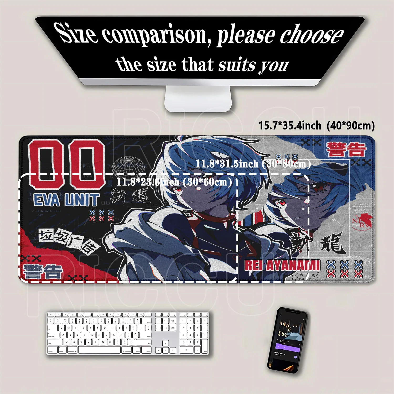 Grand tapis de souris E-E-Evan - Pc Gaming Evangelion avis et prix