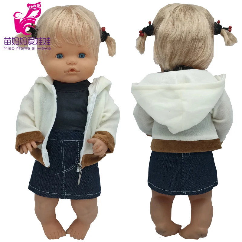 Nenuco Doll Down Coat  Fit 40cm Born Baby Doll Ropa Y Su Hermanita Clohing Girl Gifts Toys Doll Clothes