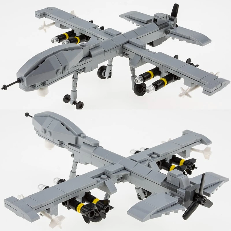 

Military Building Blocks Toy Wing Loong UAV Special Forces Reconnaissance Aircraft Armed Helicopter Assembled Toys Gift for Boys