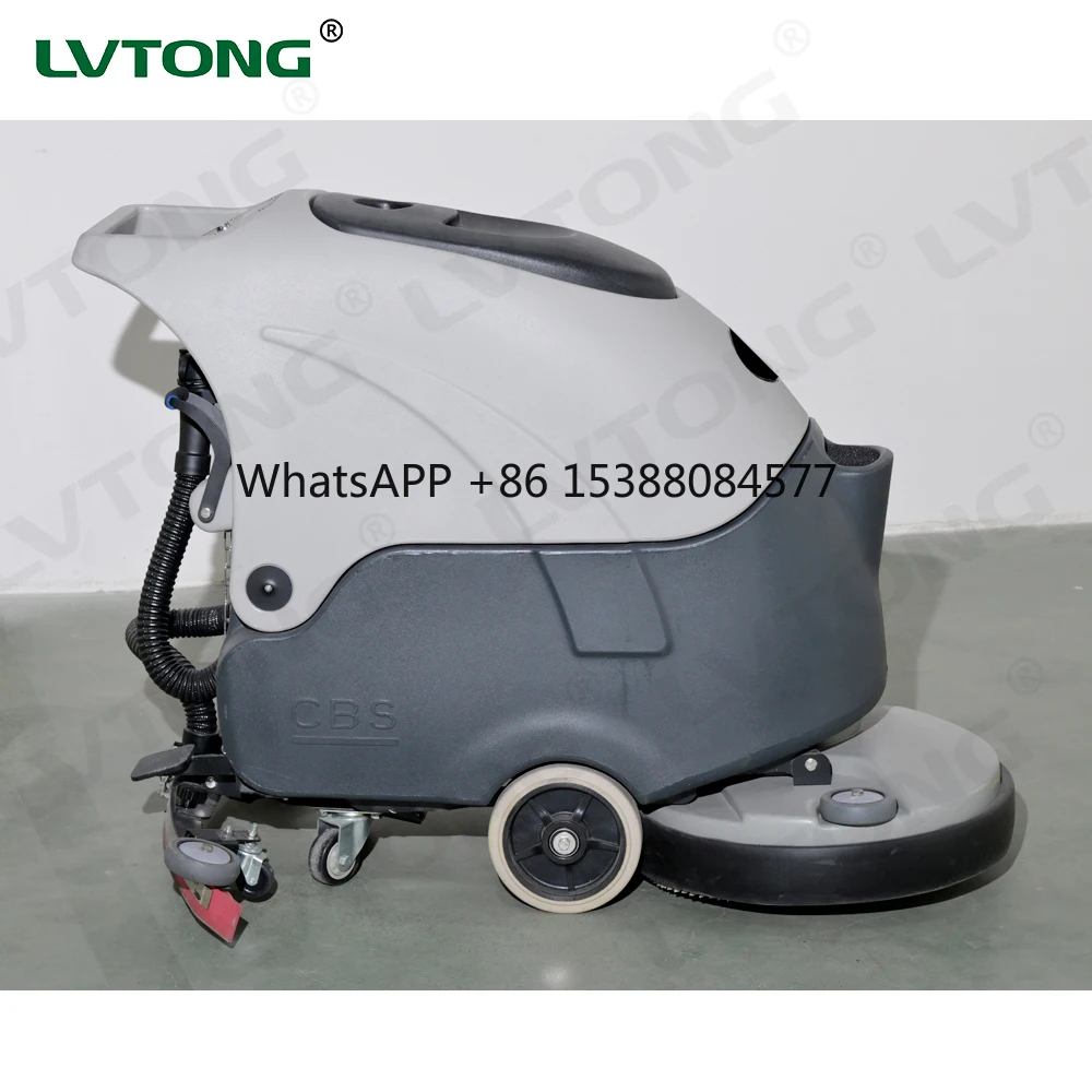 

Industrial Electric Floor Scrubber Machine 24V100Ah Battery Powered 550W Motor for Commercial Warehouse Cleaning
