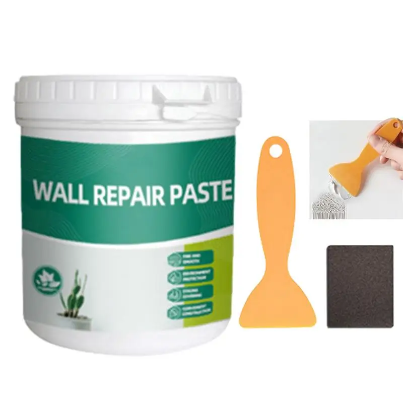 

Wall Mending Agent Repair Kit Drywall Patch Repair Kit 600g Waterproof Wall Hole Filling Paste for HeavyDuty Plaster Wall Repair