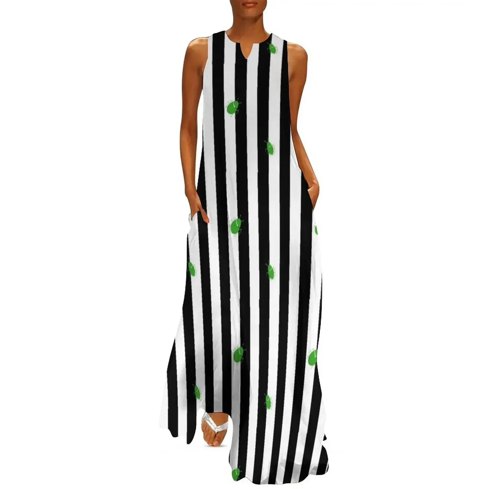 

Stripey demon Long Dress elegant women's dresses for wedding Women's summer suit woman dress ceremony dresses Dress