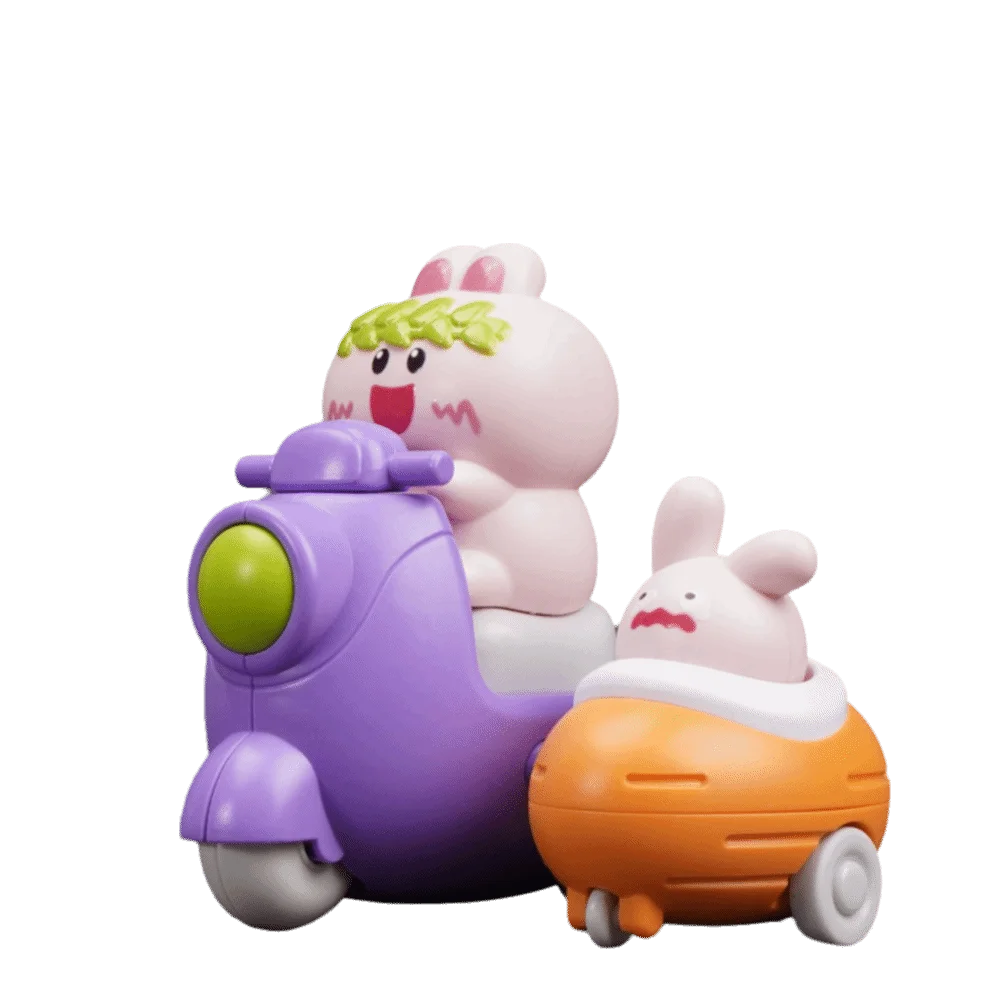 

Cartoon Animal Design Press Tricycle Toy Creative Pull Back Fun Inertia Motor Pull Back Car Cute Chick Shape