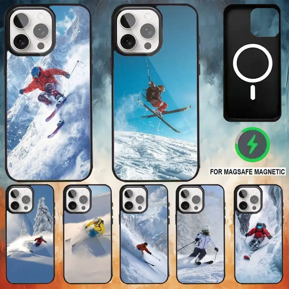 

Skiing sports wallpaper Phone Case For iPhone 17,16,15,14,13,12,Plus,Pro,Max for Magsafe Magnetic Wireless Charging