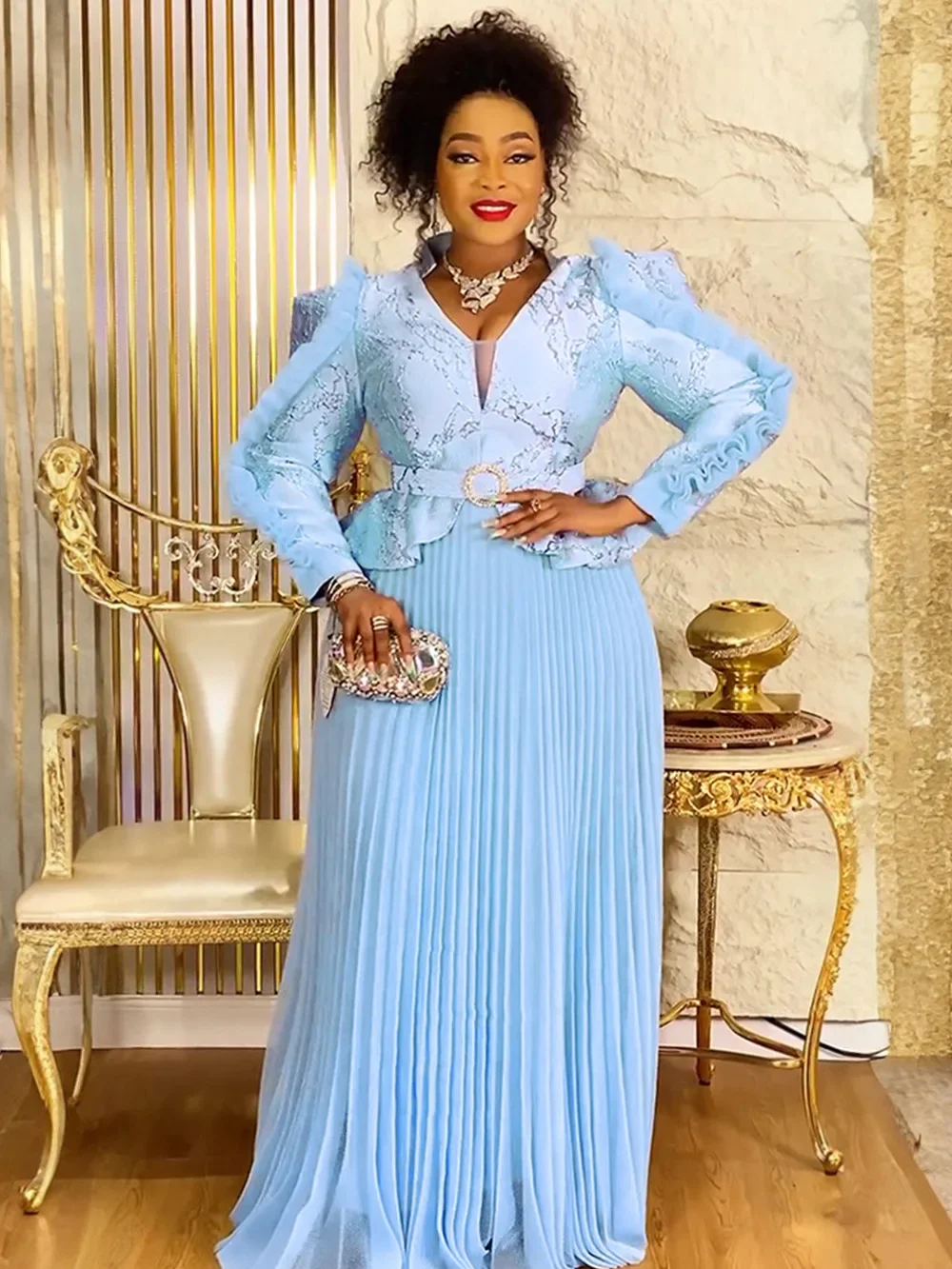 

Вечерние платья больших размеров для женщин, роскошное африканское платье, элегантное мусульманское длинное платье для свадебной вечеринки, женская одежда Анкара 2025