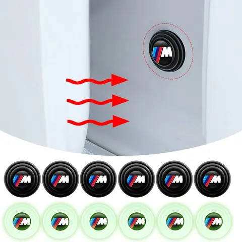 실리콘 자동차 로고 문짝 트렁크 완충기 스티커 개스킷 패드, BMW M 스포츠 M1 M3 M4 M5 M6 E46 E90 E60 F10 F30 E39 E36 F20