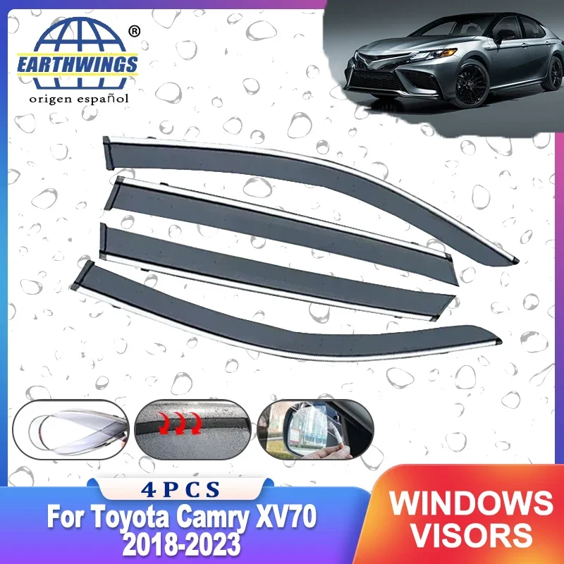 For Toyota Camry XV70 70 Daihatsu Altis 2018~2023 2019 2020 Saloon Sedan Window Rain Window Visor Weathershield Sun Rain Guard