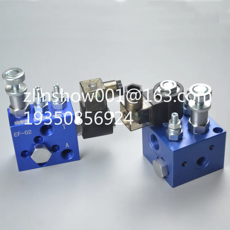 Solenoid valve freight elevator lift cartridge valve group, power unit EF02 ET02 04
