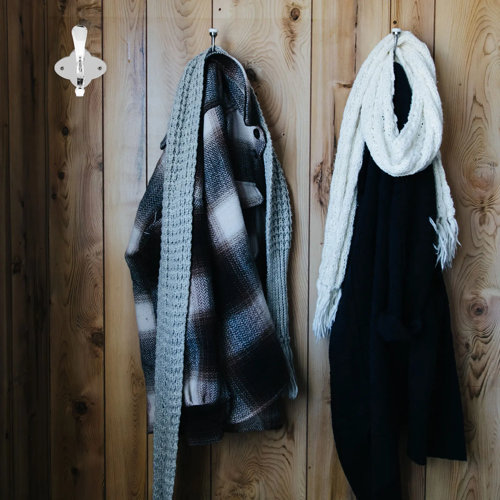 

4 шт., крючки для одежды из сплава, сверхмощные, устойчивые к ржавчине настенные вешалки для ванной комнаты, кухни, домашний декор, полотенце, халат, шляпа, шарф