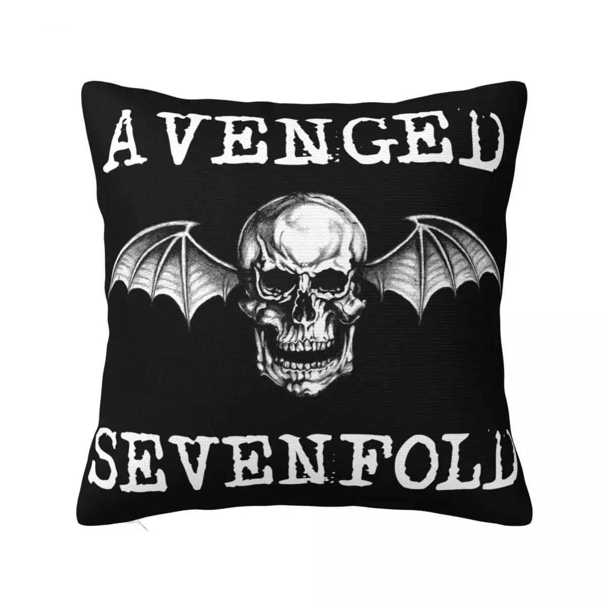 Avenged Sevenfold A7X Skull Bat Tech Pillowcase Cushion Luxury Throw Pillow Personalized Zippered Pillow Cases Customizable