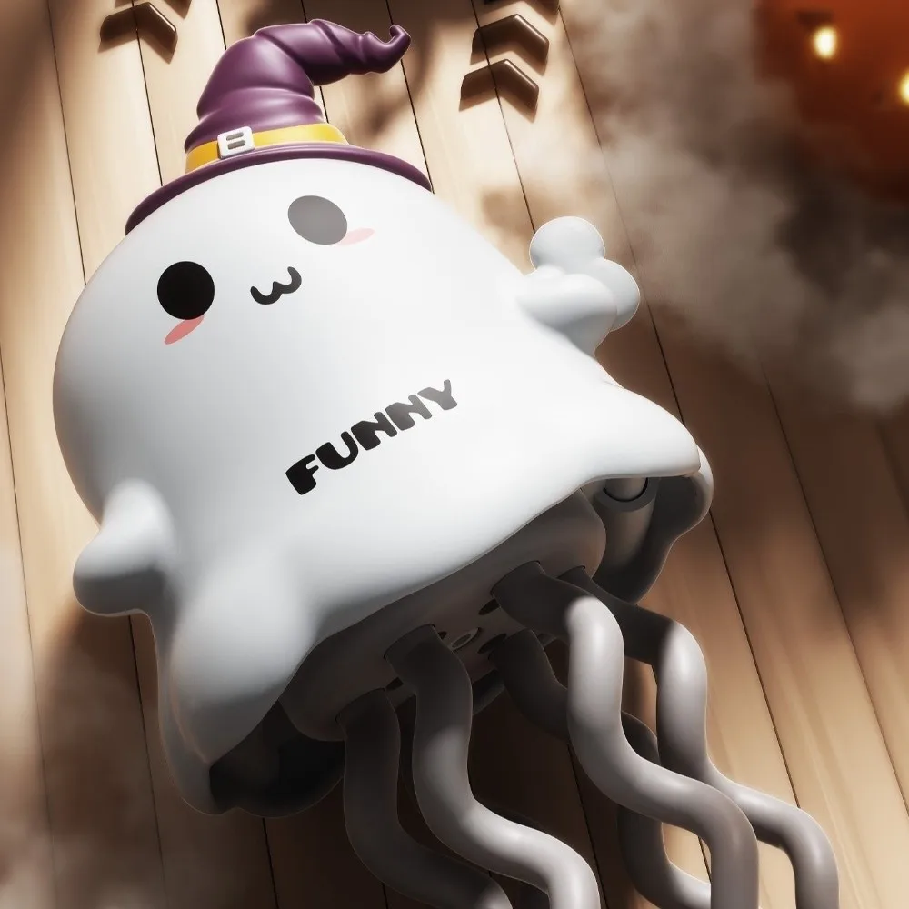 Bonhomme de neige Elk danse fantôme citrouille mouvement torsadé mignon horloge liquidation jouets Halloween danse Fidget jouets chambre table de nuit