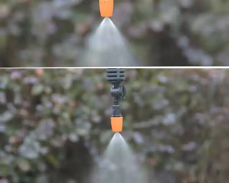 Micro Spray Adjustable Flow Irrigation Dripper Dn7 Garden Roof Cooling Atomizing