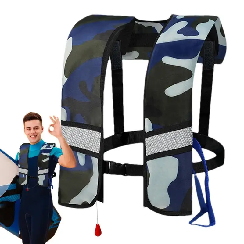 

Life-Saving Vest For Adults Life-Saving Swimming Vest Inflating For Adults Water Sports Enthusiasts Buoyancy Aid To Ensure Night