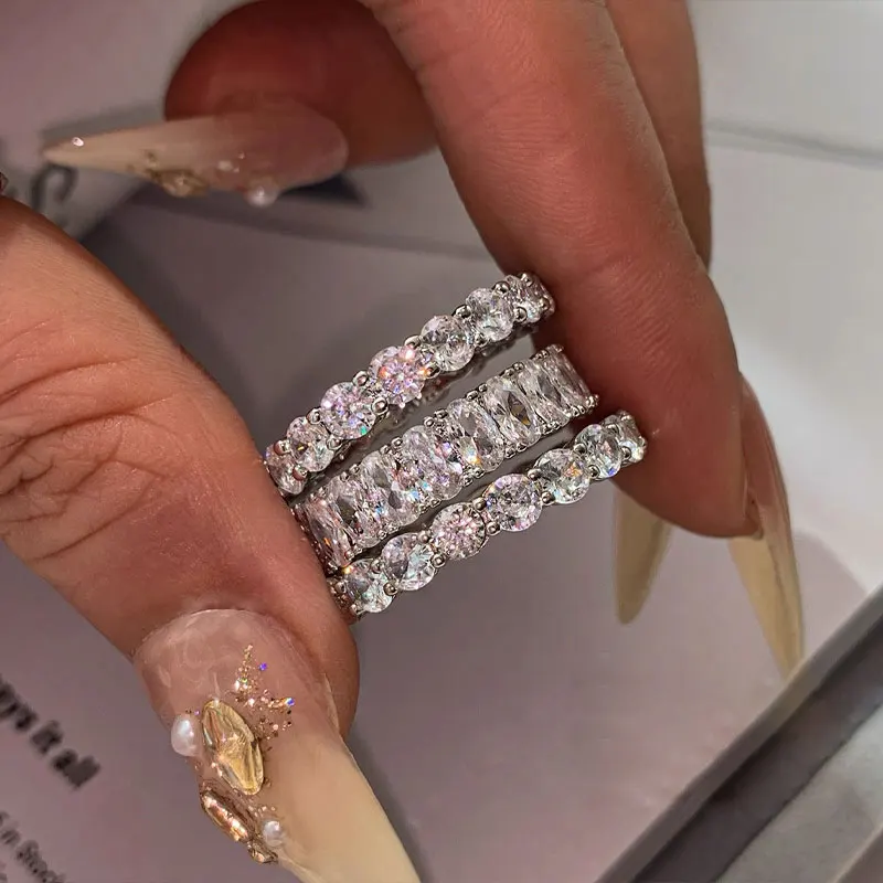 ZAKOL marca geométrica AAA Cubic Zirconia anillo de compromiso para mujeres brillante CZ propuesta joyería de boda