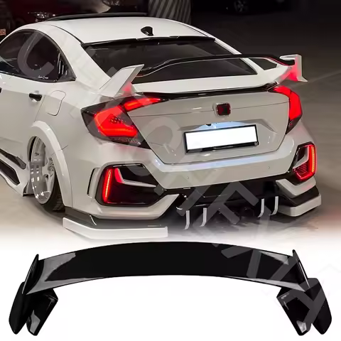 For 2016-2020 Honda 10th Generation Civic FC1 FC7 Sedan Upgrade TYPE-R Style Spoiler ASB Material Trunk Lid Aerodynamic Kit Wing