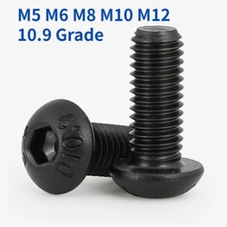 M5 M6 M8 M10 M12 10.9 Grade Carbon Steel Round Head Hex Hexagon Socket Screw Allen Bolt