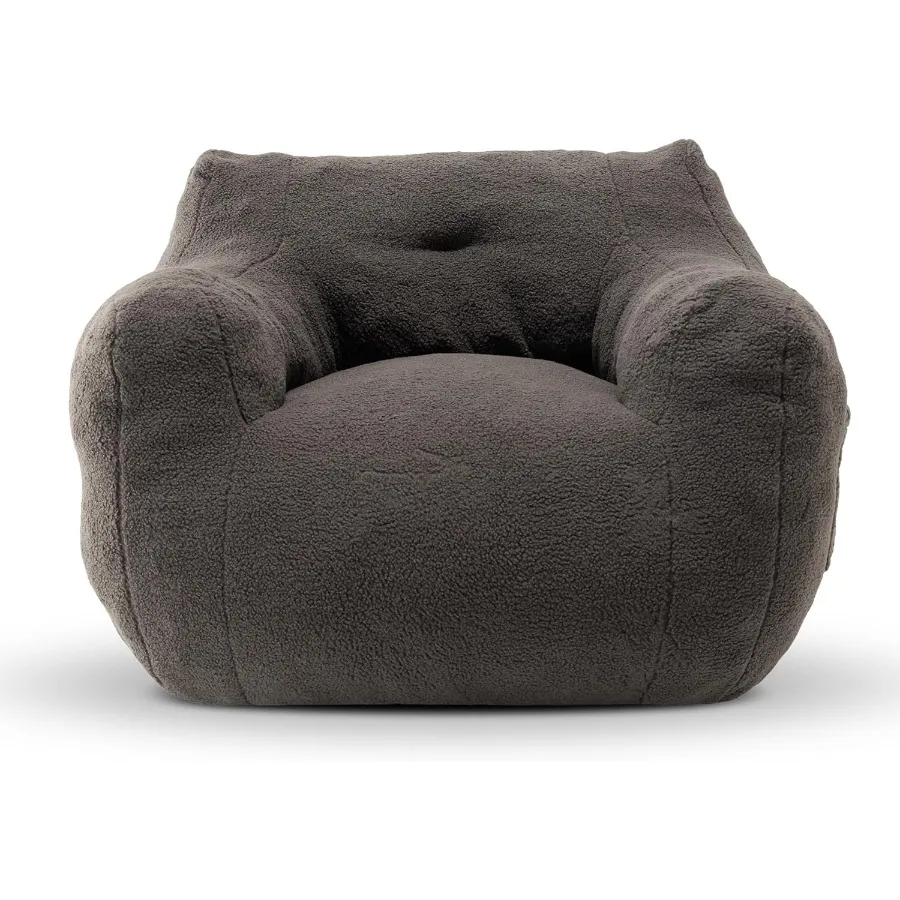 Bean Bag Chair Adult Bean Bag Chair for Living Room Big Beanbag Chair Comfy Stuffed Beanbag Chair for Adults with Filling Teddy