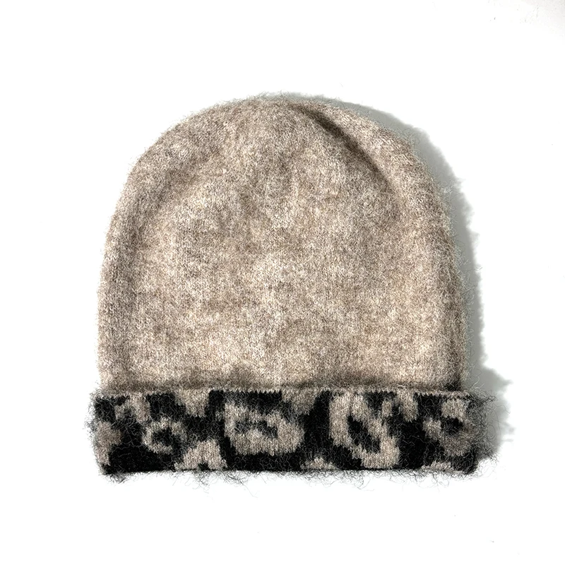 قبعات صوفية دافئة عصرية ومتعددة الاستخدامات للخريف والشتاء قبعات Skullies Beanies المحبوكة غير الرسمية للنساء #4