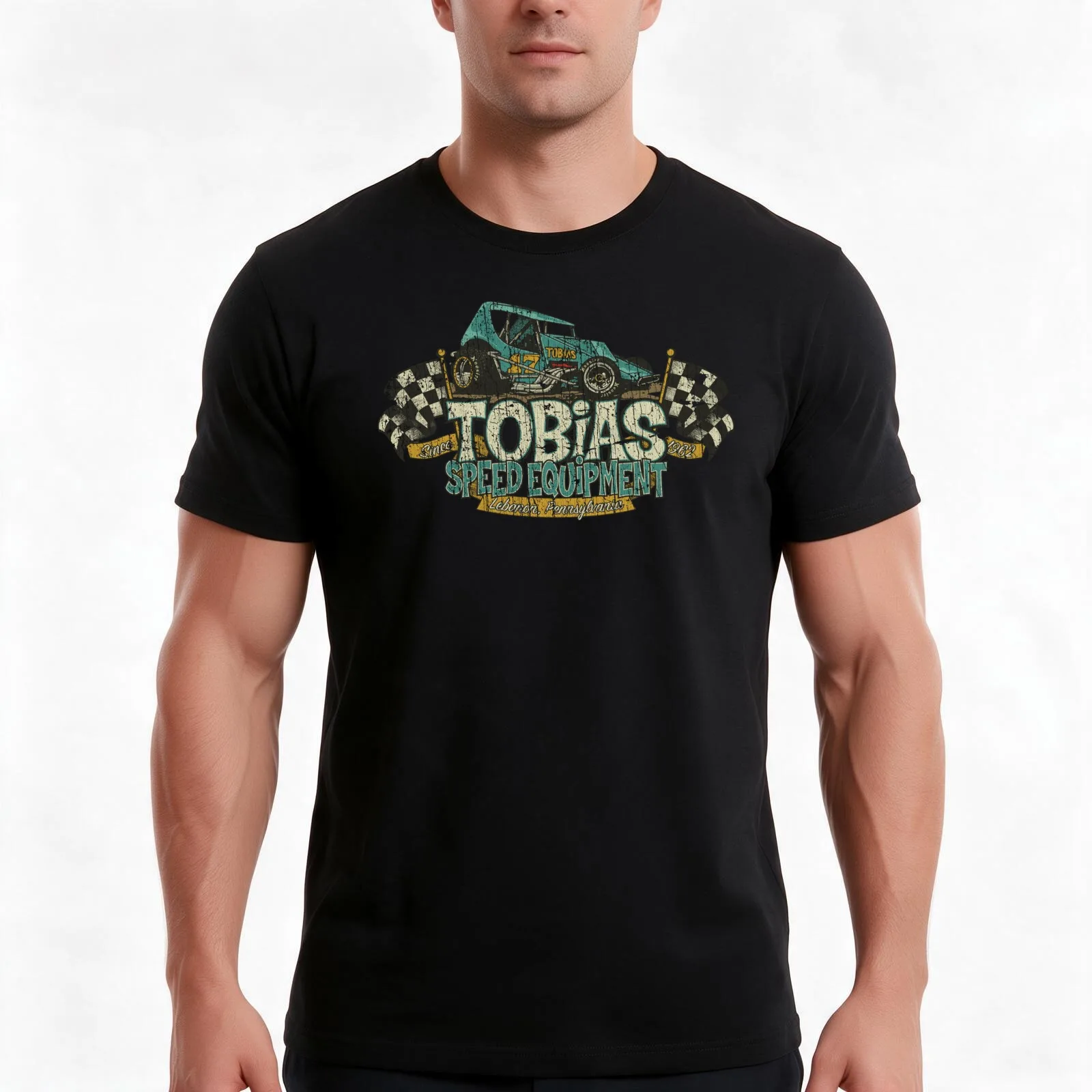 Tobias Speed Equipment 1962 T-Shirt Summer Casual Cotton Tee Oversized Streetwear Tops Vintage Graphic Print 100% Cotton