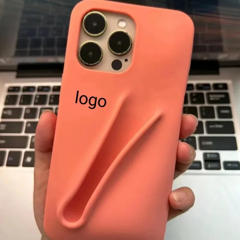Lip Case Silicone Lipstick Lip Glaze Phone Case for iphone 11 12 13 14 15 pro max Fits Popular Lip Tint Back Stick with box