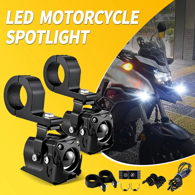 

2PCS Motorcycle Light LED Front Headlights For Honda CB650R 2019 2020 2021 CB650 R CB 650 R Hi/Lo Beam Fog Lamps Universal 80W
