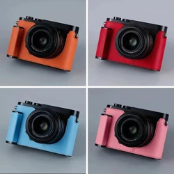 Genuine Leather Camera Bag Case For Leica Q Q2 QP Typ116 Handgrip Protective Sleeve Box Base Handwork Photo Cowhide Body Box