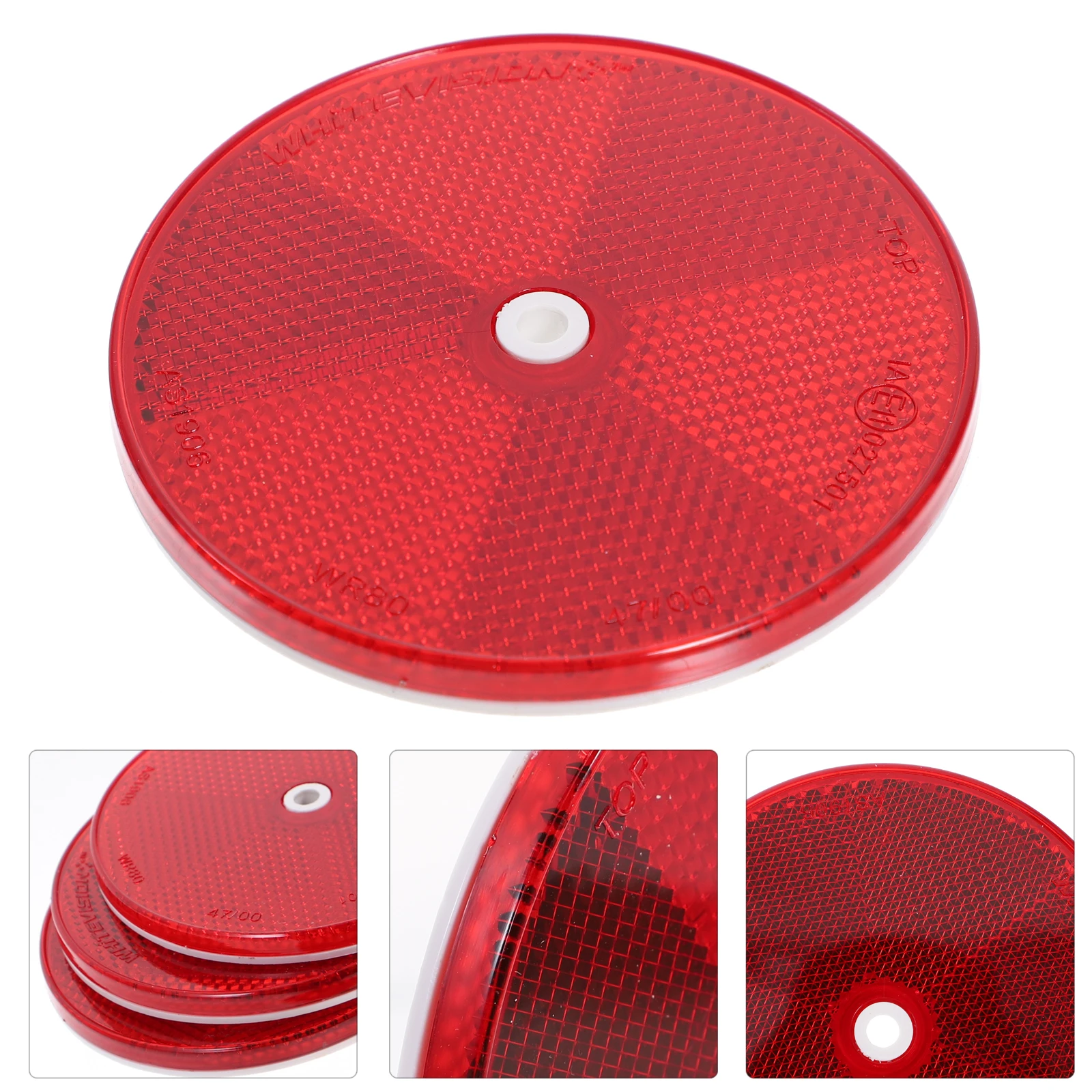 

6 Pcs Reflector Road Reflectors Driveway for Boats Trailer Automobiles Safety Post Night