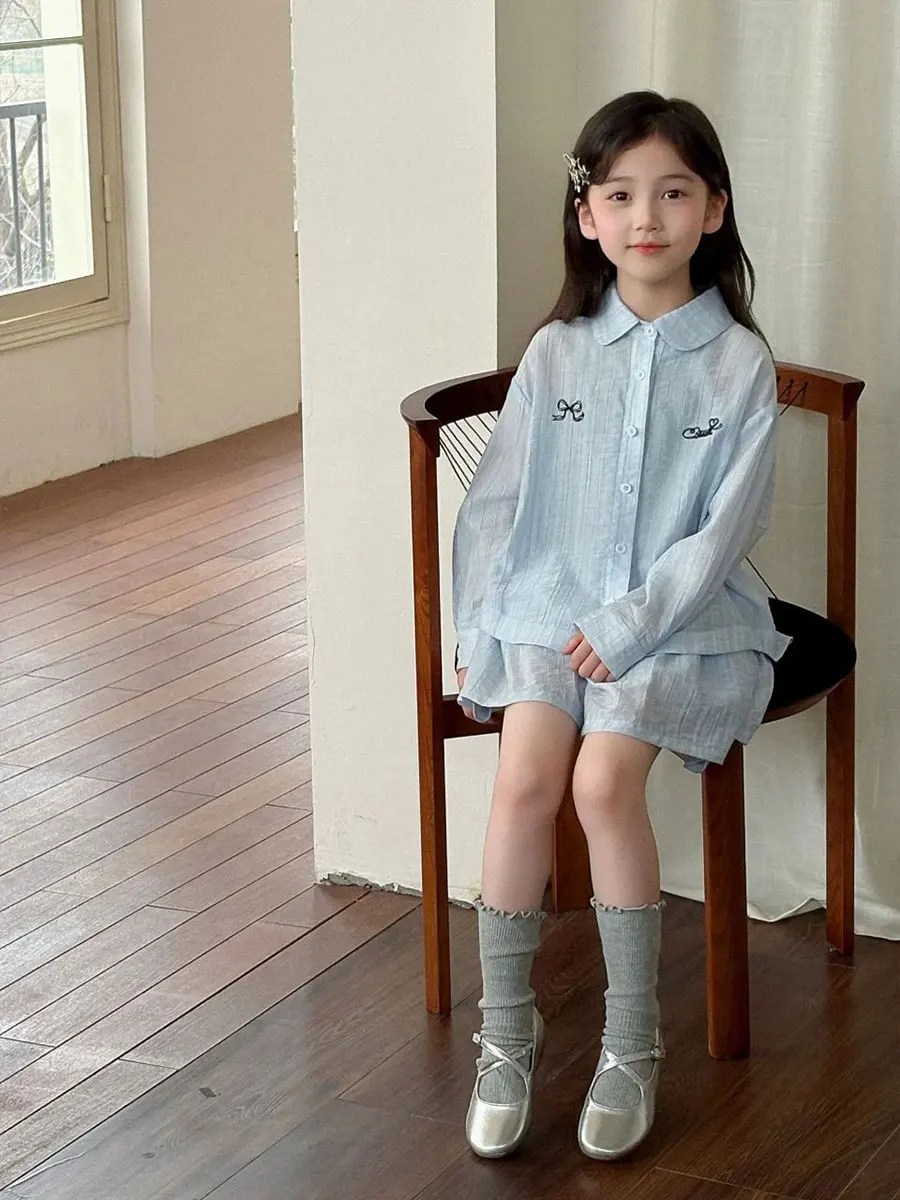 Girls Spring Outfit Set Pink Shirt And Skirt Children's Clothing Casual Style 2-Piece Set for Ages 2-14 Pola Team Brand